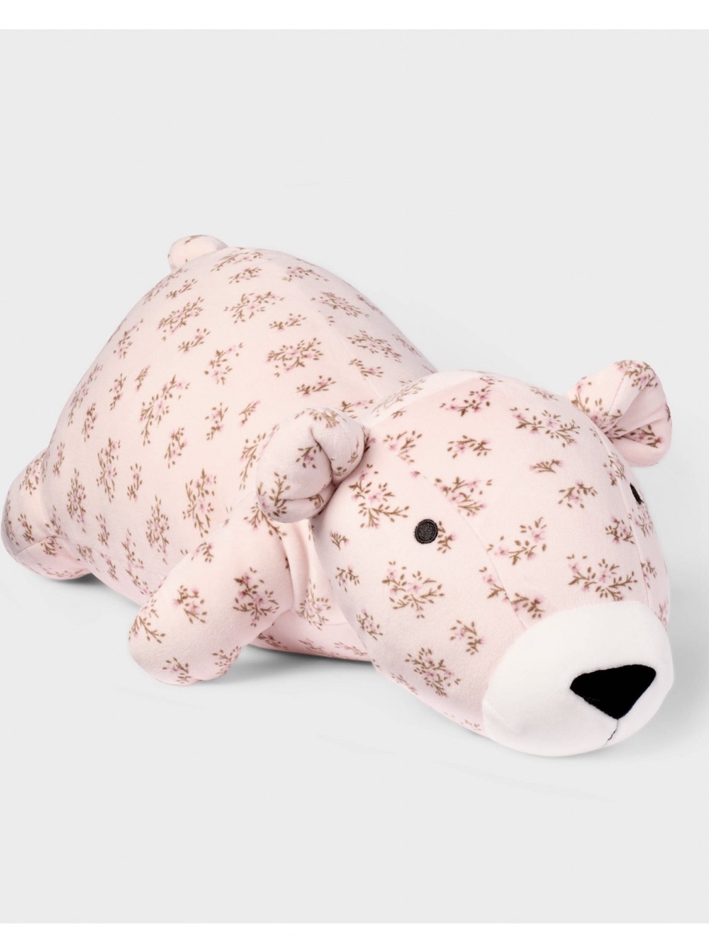 Hollister x target weighted pink floral bear plush pillow